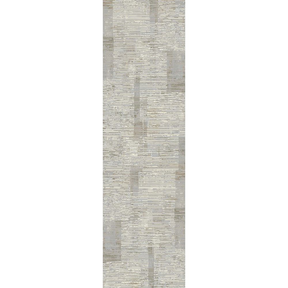 Dynamic Rugs 3153-190 Renaissance 2.2 Ft. X 7.7 Ft. Finished Runner Rug in Ivory/Grey